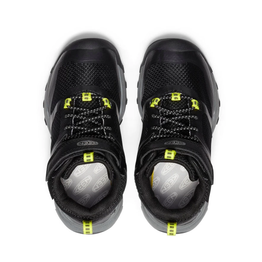 Keen Little Kids' Wanduro Waterproof Boot | Black/Silver - Image 4