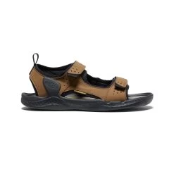 Keen Men's Drift Creek Two-Strap Sandal | Bison/Black