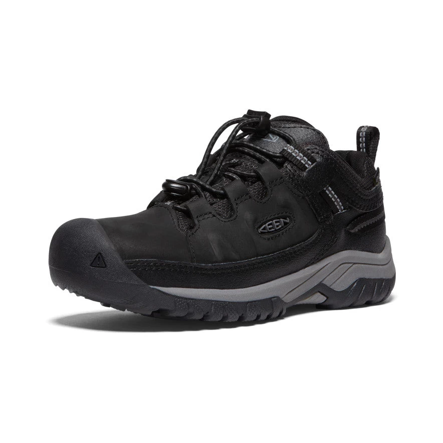 Keen Big Kids' Targhee Waterproof Shoe | Black/Steel Grey - Image 3