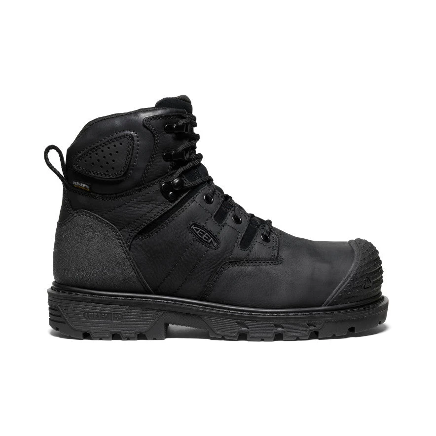 Keen Men's Camden 6" Waterproof Boot (Carbon-Fiber Toe) | Black/Black