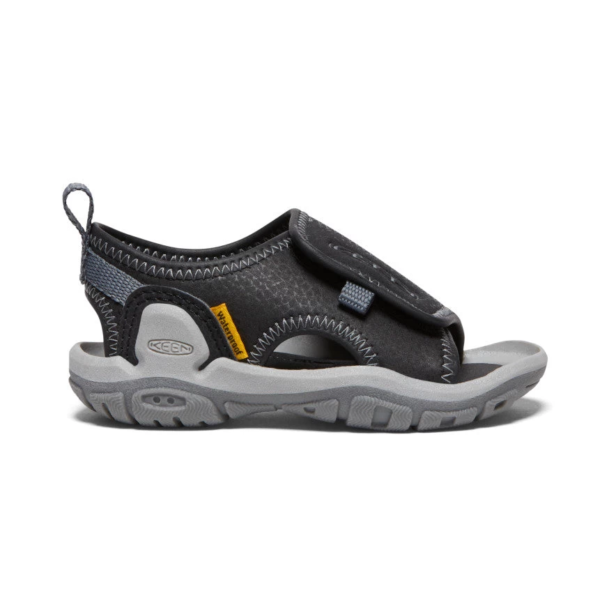 Keen Toddlers' Knotch River Open-Toe | Black/Steel Grey