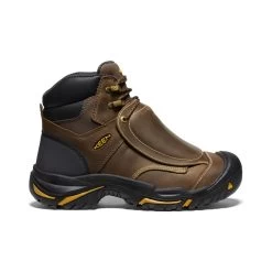 Keen Men's Mt Vernon 6" MET Waterproof Boot (Steel Toe) | Cascade Brown