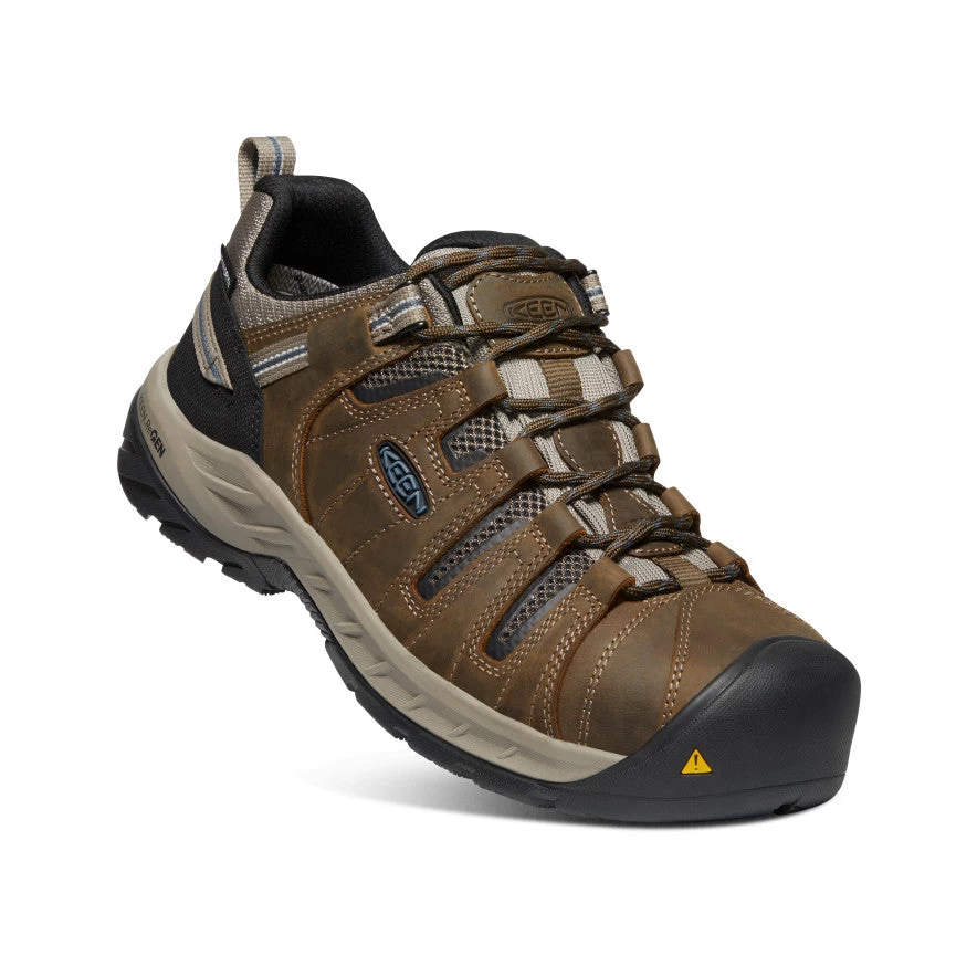 Keen Men's Flint II Waterproof (Steel Toe) | Cascade Brown/Orion Blue - Image 3