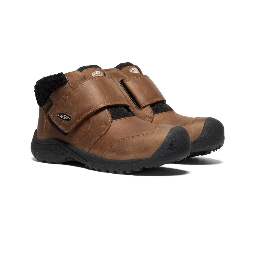 Keen Big Kids' Kootenay IV Waterproof Boot | Toasted Coconut/Vapor - Image 2