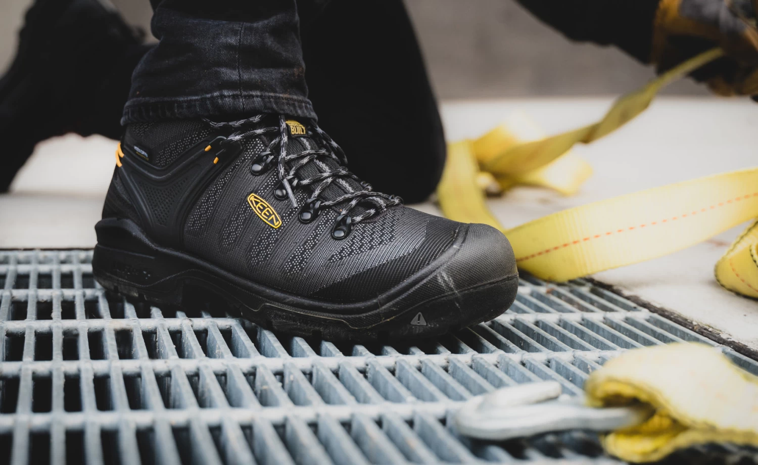 Keen Men's Dearborn 6" Waterproof Boot (Carbon-Fiber Toe) | Black/Steel Grey - Image 5