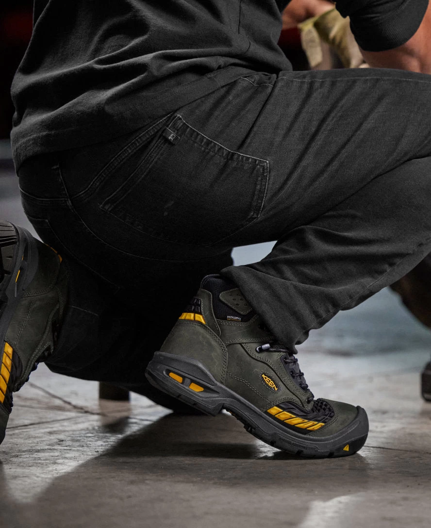 Keen Men's Troy 6" Waterproof Boot (Carbon-Fiber Toe) | Magnet/Black - Image 6