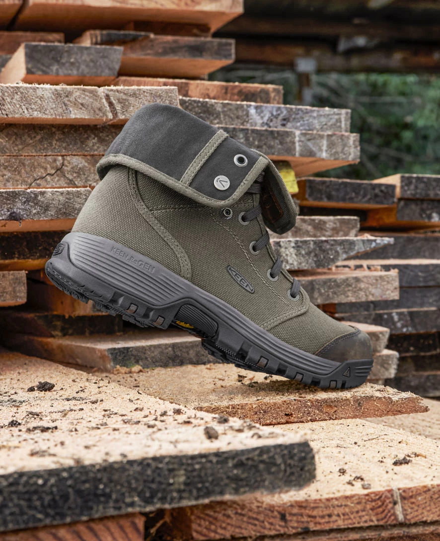 Keen Men's Roswell Mid (Carbon-Fiber Toe) | Military Olive/Black Olive - Image 7