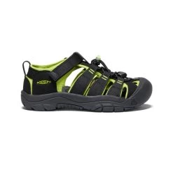 Keen Big Kids' Newport H2 | Black/Lime Green