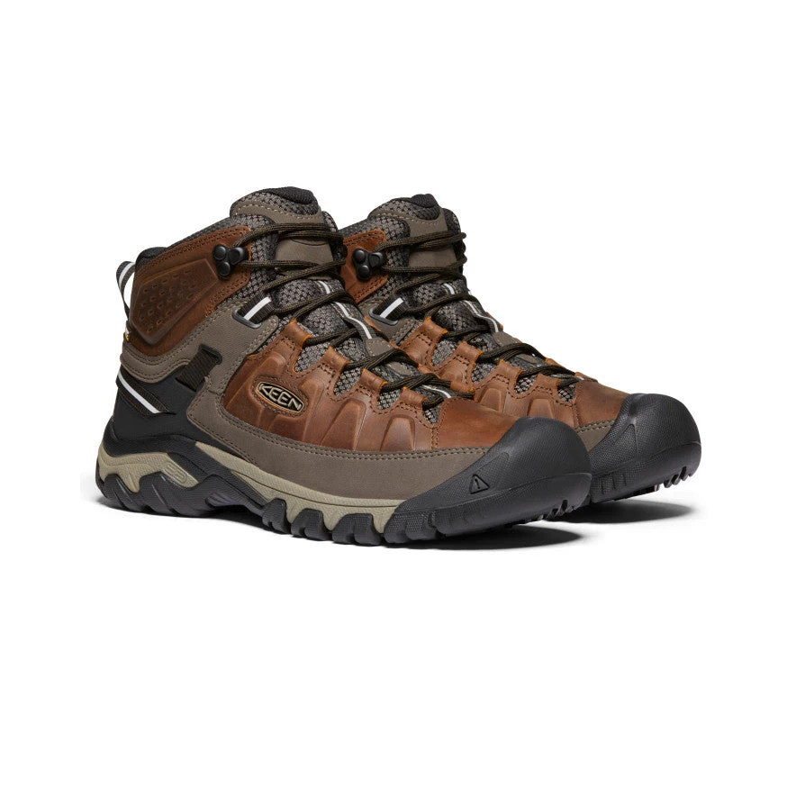 Keen Men's Targhee III Waterproof Mid | Chestnut/Mulch - Image 2