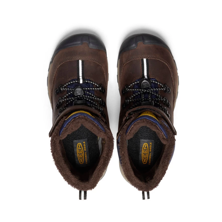 Keen Big Kids' Kanibou Waterproof Winter Boot | Java/Naval Academy - Image 4