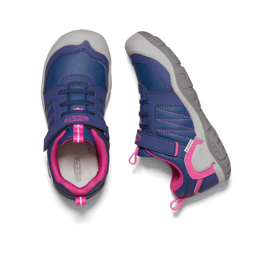 Keen Big Kids' Knotch Peak Sneaker | Blue Depths/Pink Peacock - Image 5