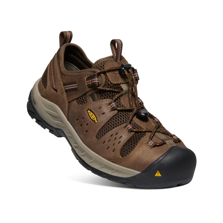Keen Men's Atlanta Cool II (Steel Toe) | Shitake/Rust - Image 3