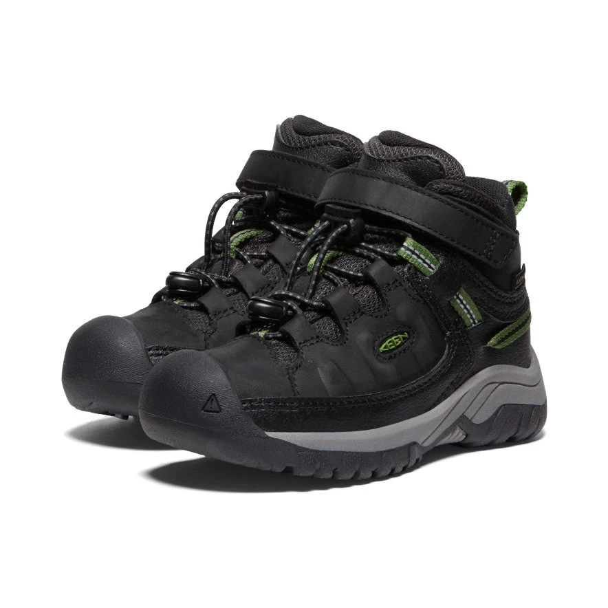 Keen Little Kids' Targhee Waterproof Boot | Black/Campsite - Image 2