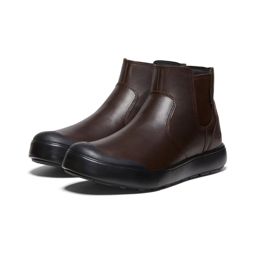 Keen Women's Elena Waterproof Chelsea | Bison/Black - Image 2