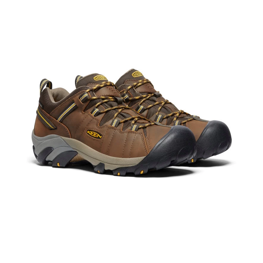 Keen Men's Targhee II Waterproof | Cascade Brown/Golden Yellow - Image 2