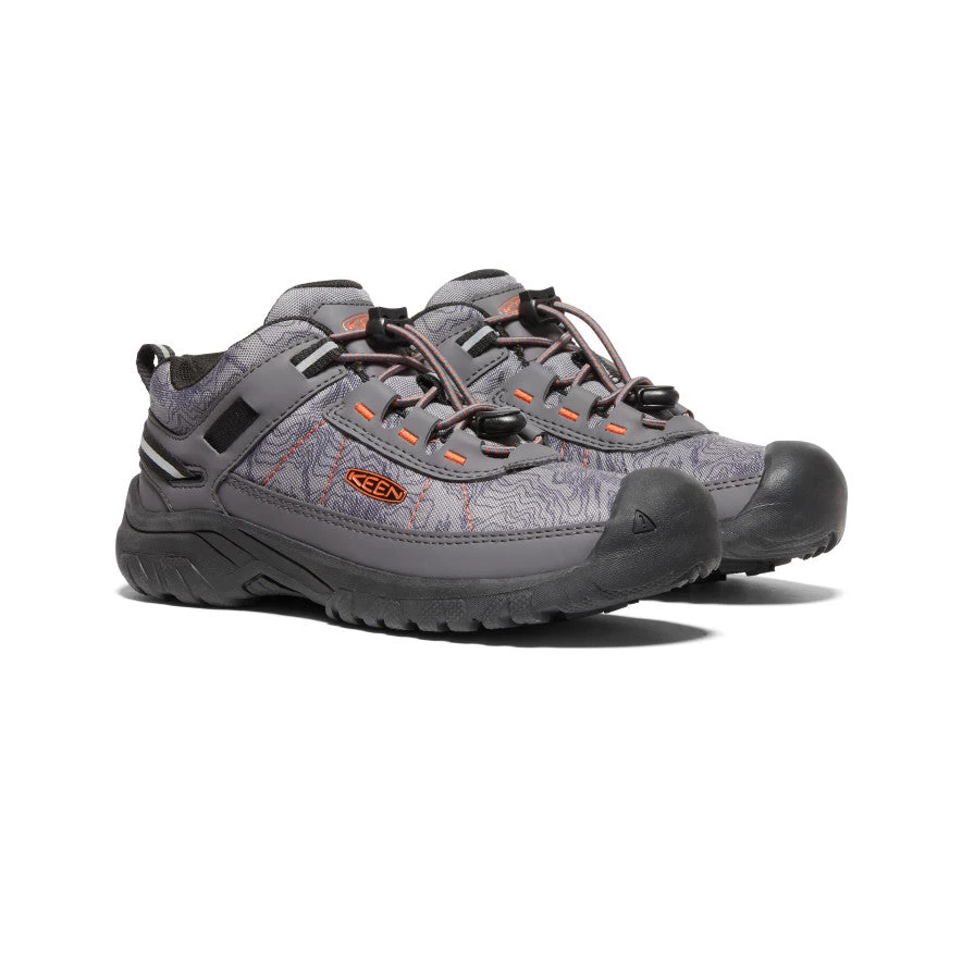 Keen Big Kids' Targhee Sport Vent Shoe | Magnet/Scarlet Ibis - Image 2