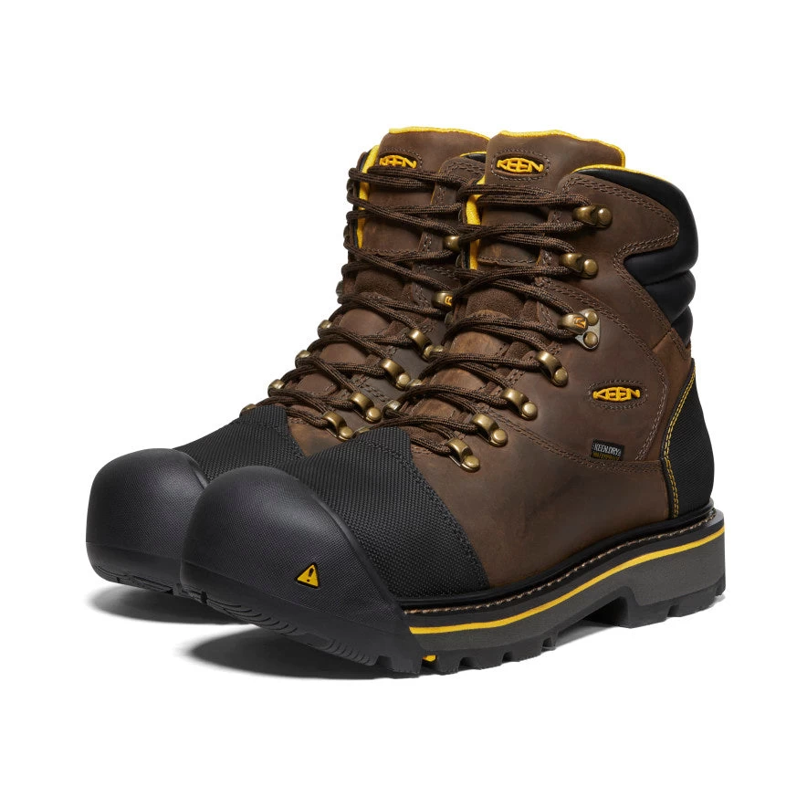 Keen Men's Milwaukee Waterproof (Steel Toe) | Dark Earth - Image 2