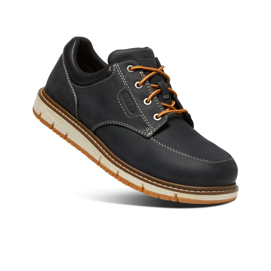 Keen Men's San Jose Oxford (Aluminum Toe) | Black/Off White - Image 3