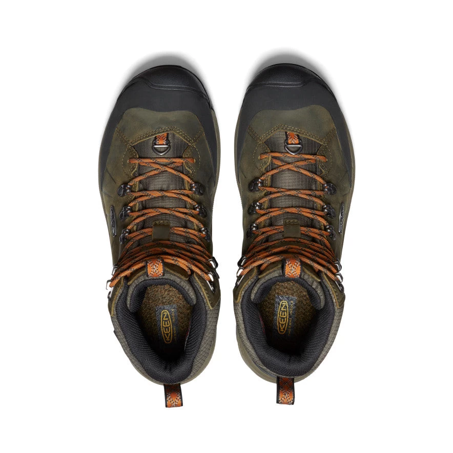 Keen Men's Revel IV Polar Waterproof Boot | Dark Olive/Marmalade - Image 4