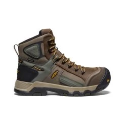 Keen Men's Davenport AL Waterproof Mid (Composite Toe) | Shitake/Forest Night