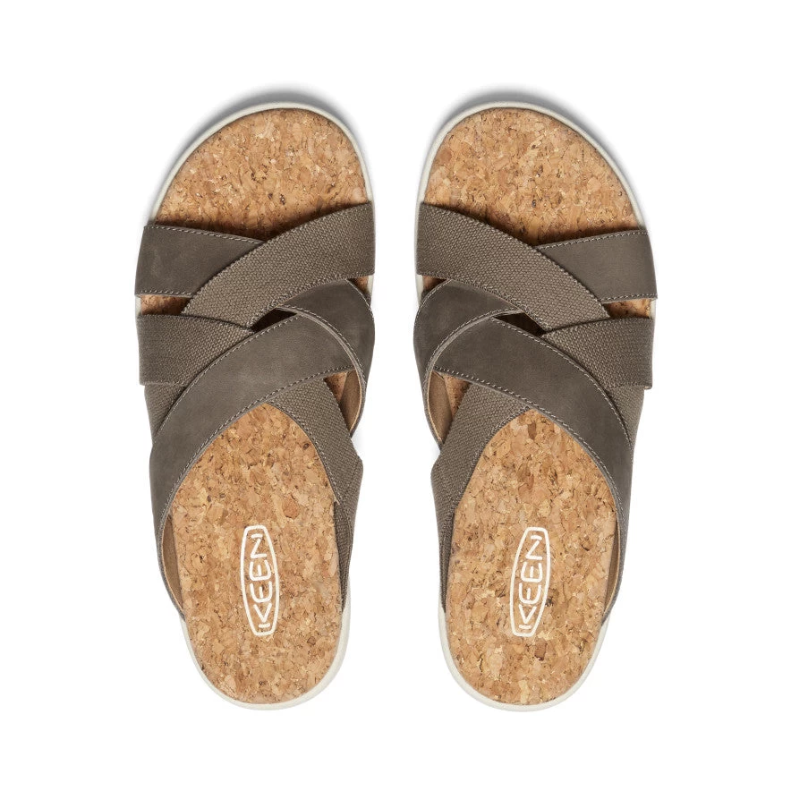 Keen Women's Elle Mixed Slide | Brindle/Birch - Image 4