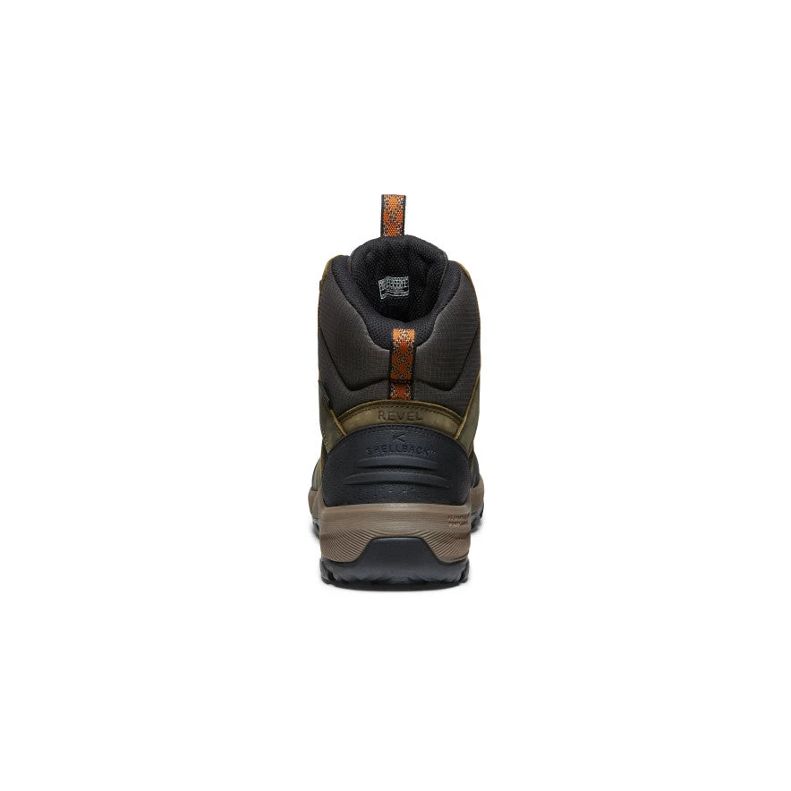 Keen Men's Revel IV Polar Waterproof Boot | Dark Olive/Marmalade - Image 5