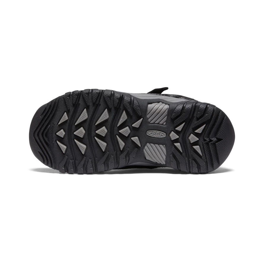 Keen Little Kids' Targhee Waterproof Shoe | Black/Steel Grey - Image 6