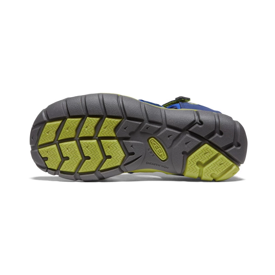 Keen Big Kids' Seacamp II CNX | Blue Depths/Chartreuse - Image 6