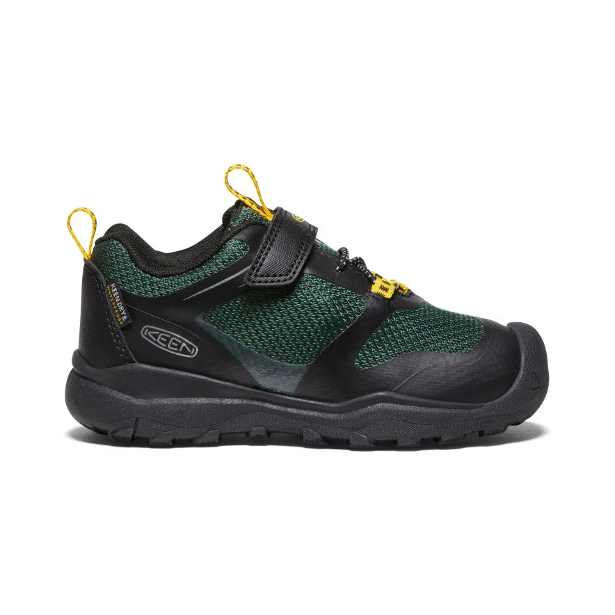 Keen Little Kids' Wanduro Waterproof Shoe | Black/Greener Pastures
