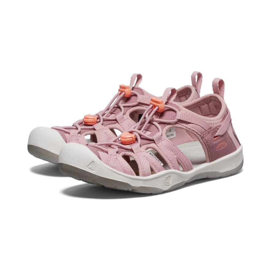 Keen Big Kids' Moxie Sandal | Nostalgia Rose/Papaya Punch - Image 2