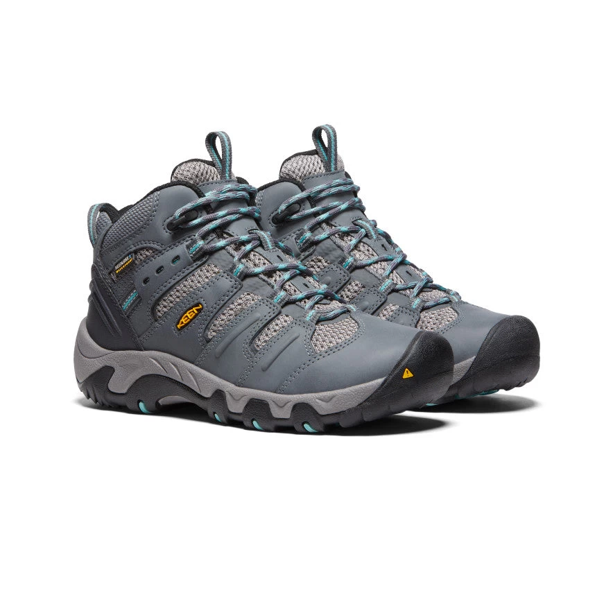 Keen Women's Koven Waterproof Boot | Steel Grey/Wasabi - Image 2