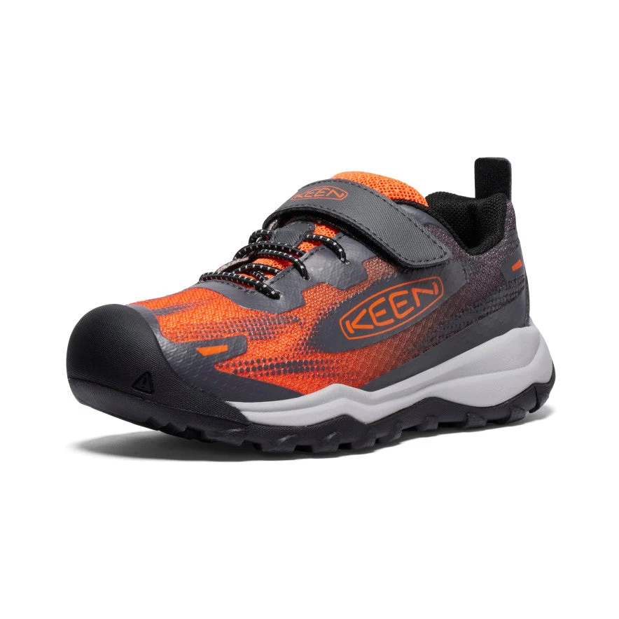 Keen Little Kids' Wanduro Speed Hiking Shoe | Magnet/Scarlet Ibis - Image 3