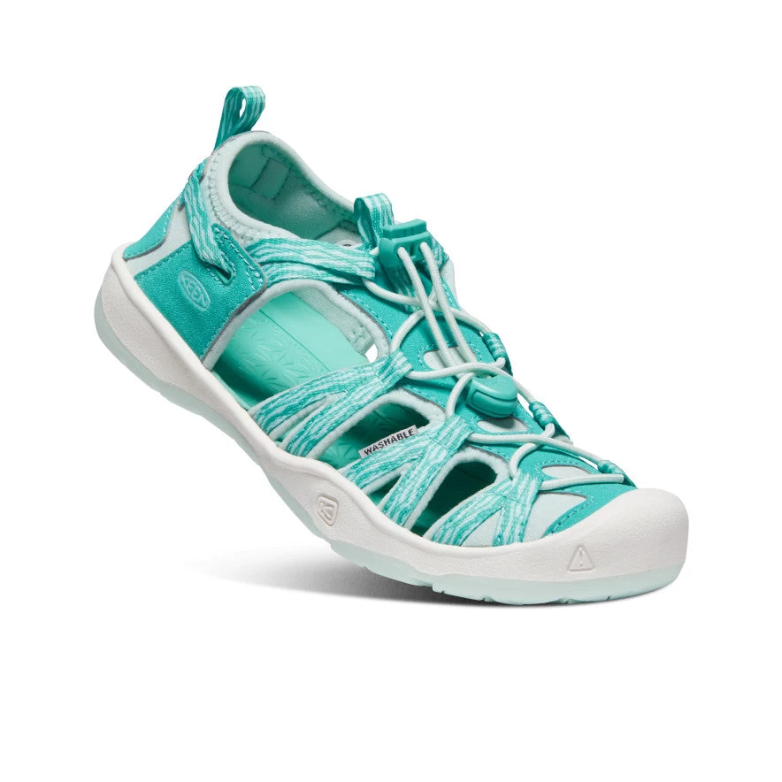 Keen Big Kids' Moxie Sandal | Waterfall/Blue Glass - Image 3