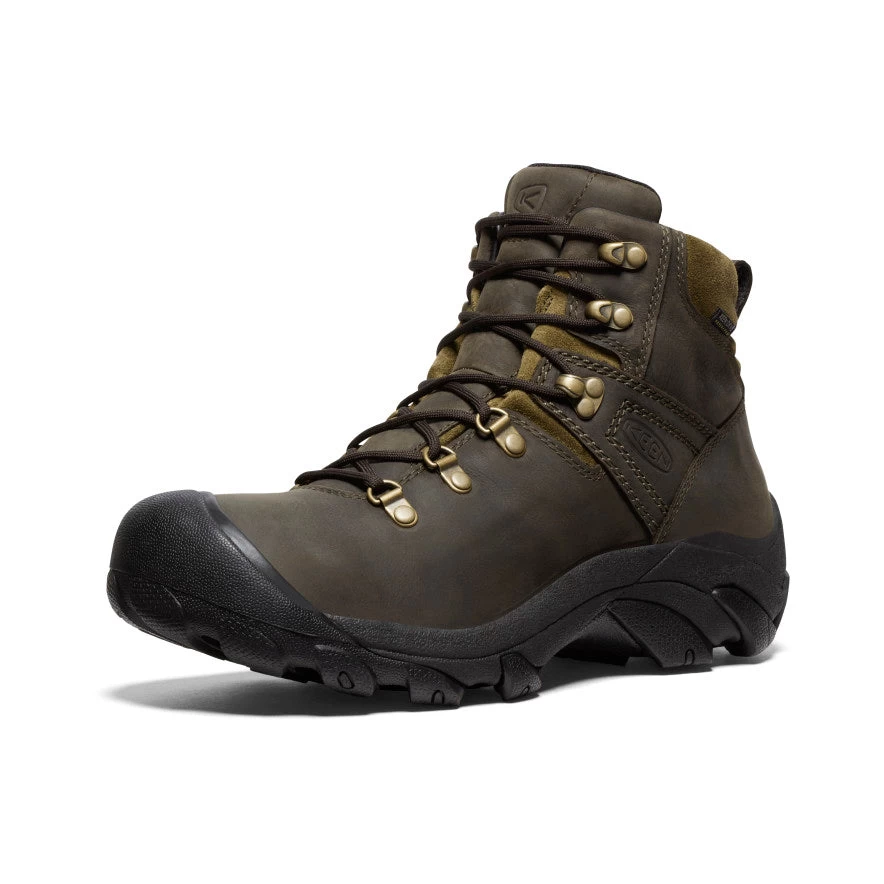 Keen Men's Pyrenees Waterproof Hiking Boot | Mulch/Military Olive - Image 3