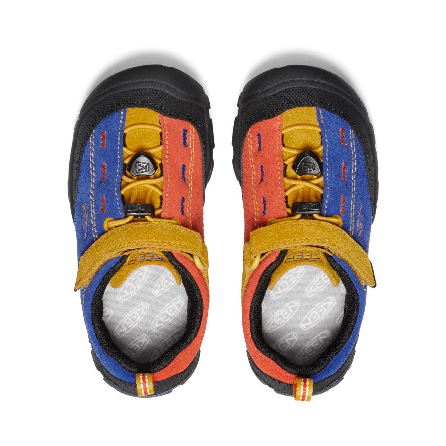 Keen Little Kids' Jasper II Sneaker | Surf/Orange - Image 4
