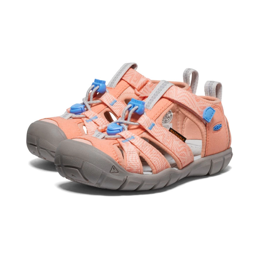 Keen Little Kids' Seacamp II CNX | Papaya Punch/Marina - Image 2