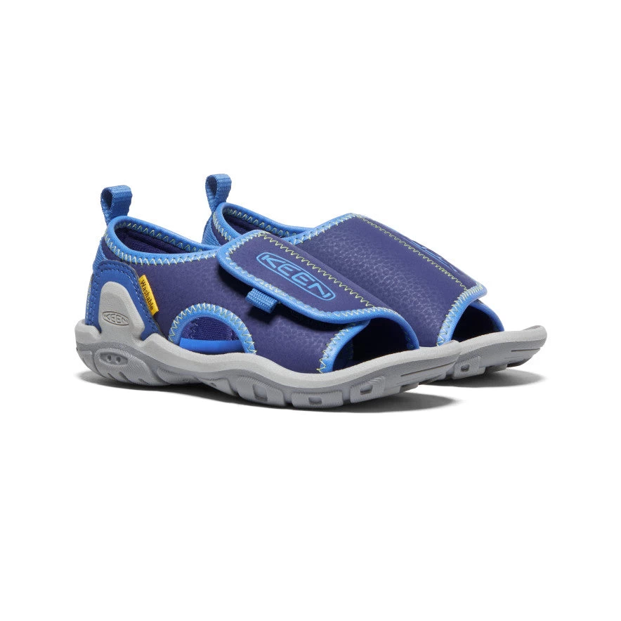 Keen Little Kids' Knotch River Open-Toe | Bright Cobalt/Blue Depths - Image 2