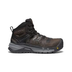 Keen Men's Kansas City+ KBF Waterproof Mid (Soft Toe) | Coffee Bean/Black