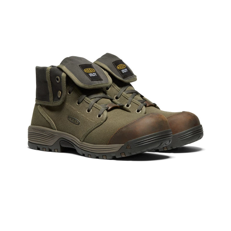 Keen Men's Roswell Mid (Carbon-Fiber Toe) | Military Olive/Black Olive - Image 2