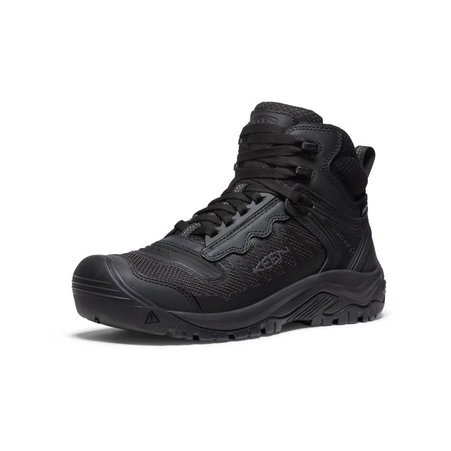 Keen Men's Reno KBF Waterproof Mid (Soft Toe) | Black/Black - Image 3