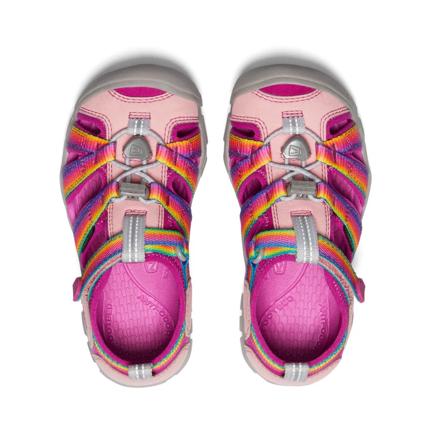 Keen Little Kids' Seacamp II CNX | Rainbow/Festival Fuchsia - Image 4
