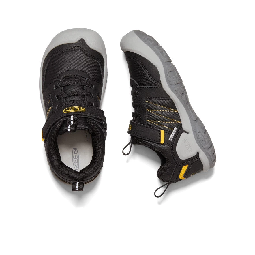 Little Kids' Knotch Peak Sneaker | Black/KEEN Yellow - Image 5