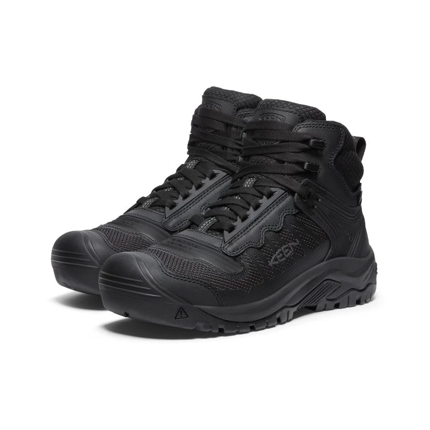 Keen Men's Reno KBF Waterproof Mid (Soft Toe) | Black/Black - Image 2