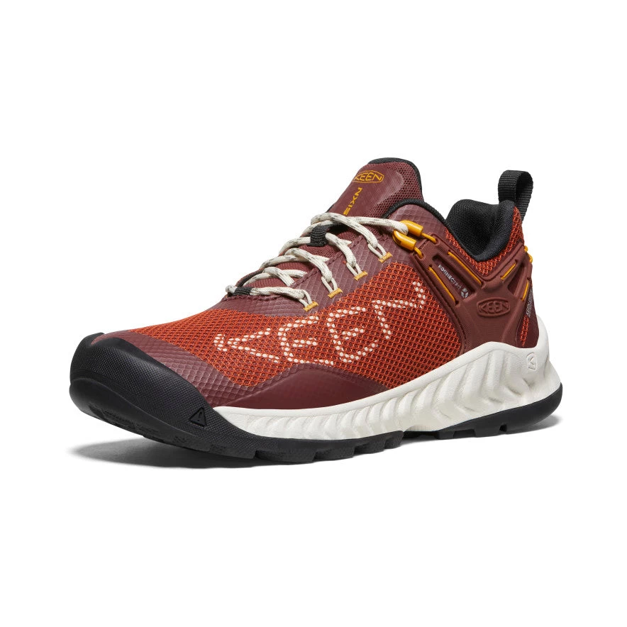 Keen Women's NXIS EVO Waterproof Shoe | Baked Clay/Golden Yellow - Image 3