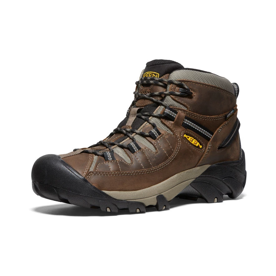 Keen Men's Targhee II Mid Waterproof Hiking Boots | Shitake/Brindle - Image 3