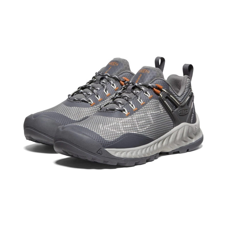 Women's NXIS EVO Waterproof Shoe | Steel Grey/KEEN Maple - Image 2