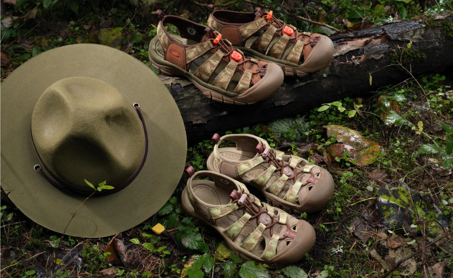 Keen Men's Newport Retro X Smokey Bear | Smokey Bear/Military Olive - Image 7