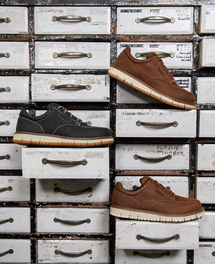 Keen Men's San Jose Oxford (Soft Toe) | Gingerbread/Off White - Image 6