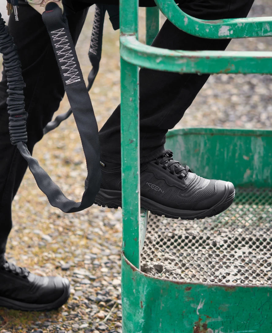 Keen Men's Reno KBF Waterproof Mid (Soft Toe) | Black/Black - Image 8