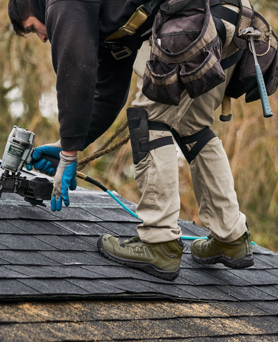 Keen Men's Reno KBF Waterproof Mid (Soft Toe) | Black/Black - Image 9